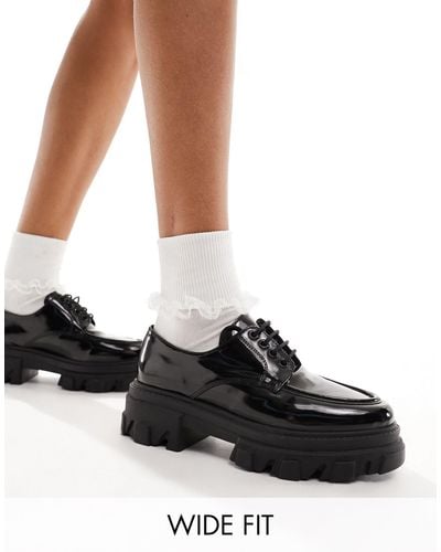 Simply Be Chunky Loafers - Black