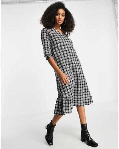 Trendyol Midi Smock Dress - Grey