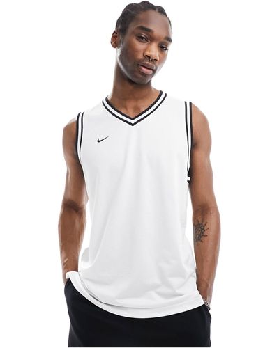Nike Football Nike basketball - dna dri-fit - maglia bianca unisex - Bianco