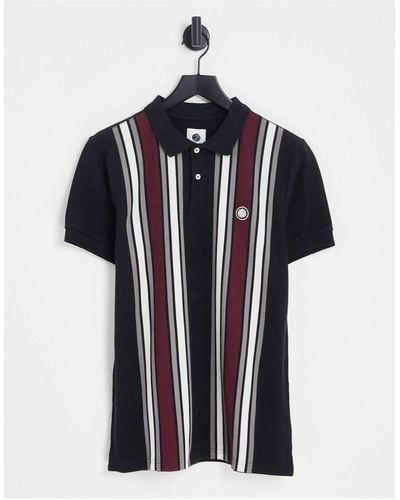 Pretty Green Polo a rayas marriot - Azul