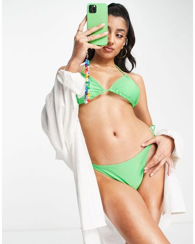 Brave Soul Bikini Bottom With Tie Side - Green