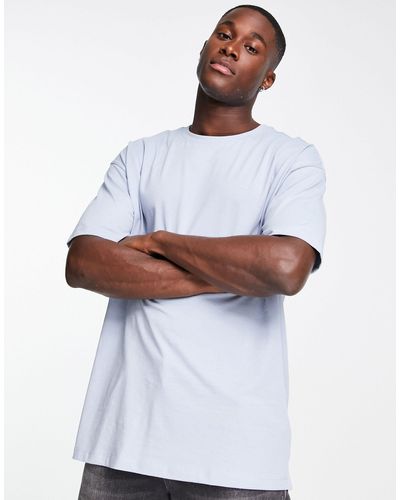 New Look T-shirt oversize azzurra - Bianco