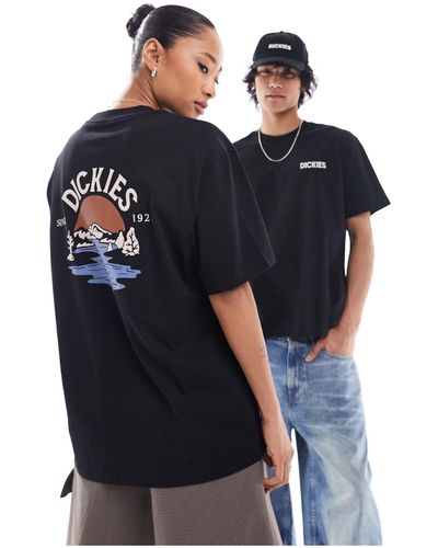 Dickies T-shirt avec imprimé plage au dos - Noir