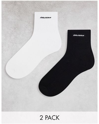 Dickies New carlyss - confezioni multipack da 2 paia di calzini neri e bianchi - Bianco