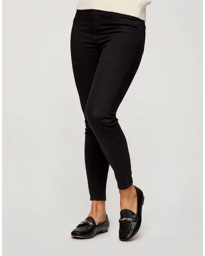 Miss Selfridge Emily - Skinny Jeans Met Hoge Taille - Zwart