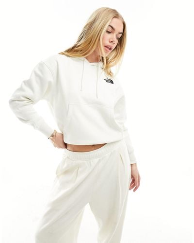The North Face Essential Logo Oversized Hoodie - White