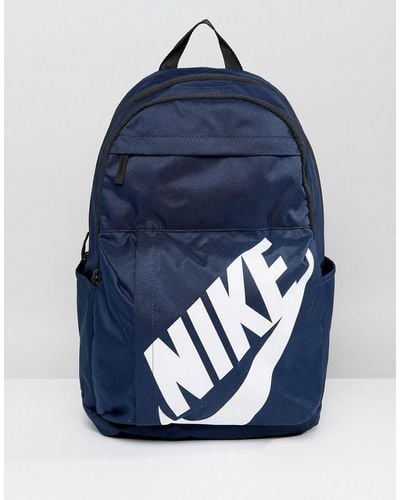Nike Nike Logo Backpack In Navy Ba5381-451 - Blue