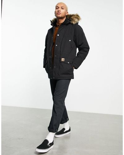 Carhartt Trapper Parka With Pile Lined Hood - Black