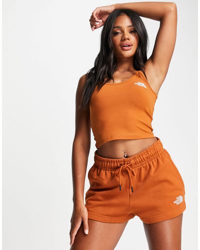 The North Face Cropped Strappy Tank Top - Orange