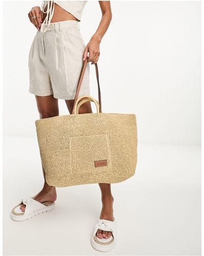 & Other Stories Straw Tote Bag - Natural