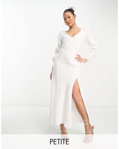 Forever New Long Sleeve Maxi Dress - White