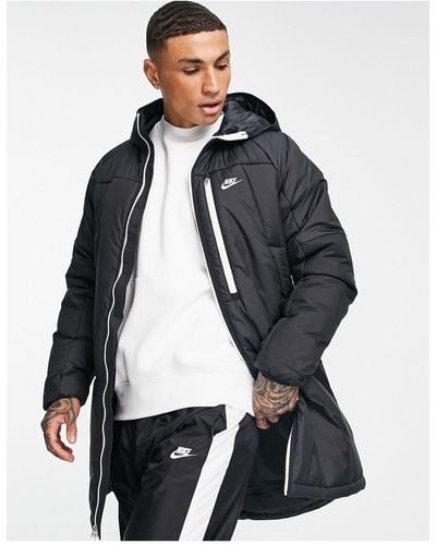 Nike Legacy Therma-fit Insulated Long Parka Coat - Black
