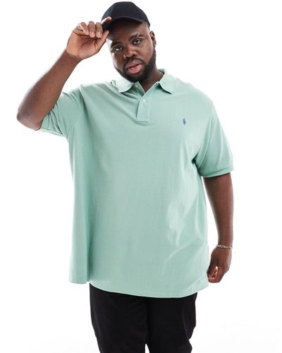 Polo Ralph Lauren – big & tall – regulär geschnittenes pikee-polohemd - Grün