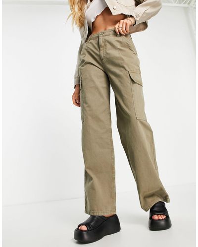 ASOS Oversized Cargo Pants - Natural