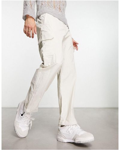 Calvin Klein Pantalones beis cargo - Blanco