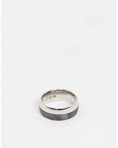 Icon Brand – ring aus edelstahl - Mettallic