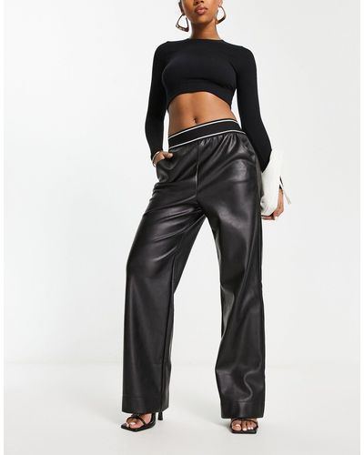 Black 4th & Reckless Pants, Slacks and Chinos for Women | Lyst