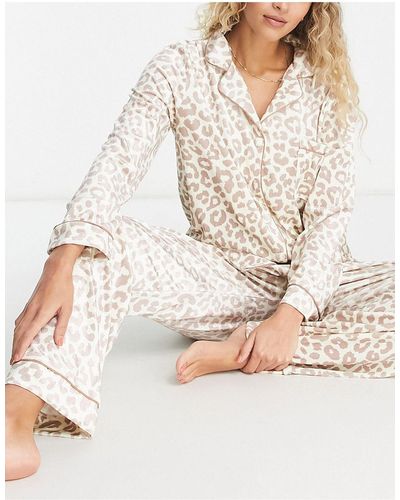 NIGHT Pijama color con estampado - Negro