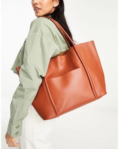 Glamorous Maxi borsa color cuoio - Marrone
