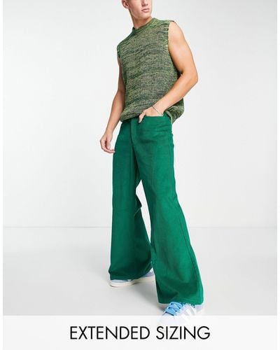 ASOS Extreme Wide Flare - Green