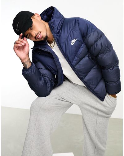 Nike Windrunner - giacca isolante con cappuccio - Blu