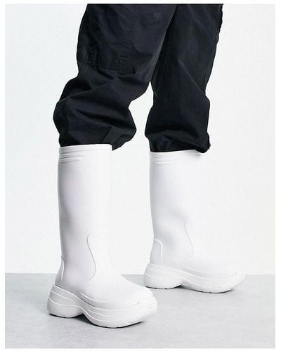 ASOS Chunky Calf Length Wellington Boots - Black