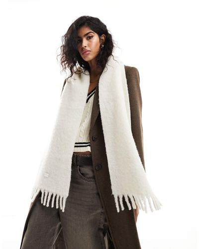 Tommy Hilfiger Cosy Knit Scarf - White