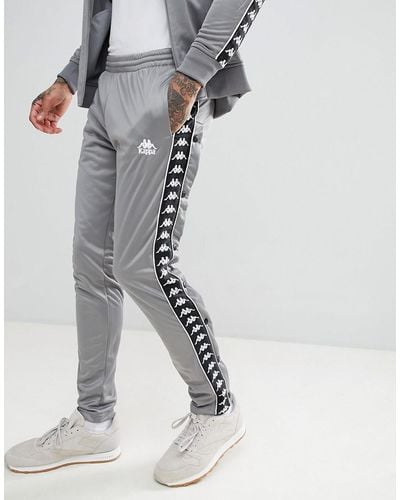 Kappa Sweatpants With Side Taping In Gray