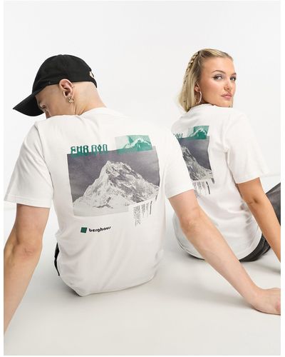 Berghaus Unisex Cho Zine T-shirt With Print - White