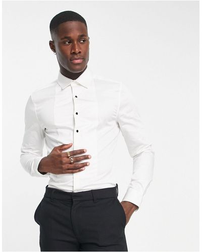 Noak – elegantes, bügelleichtes hemd - Weiß