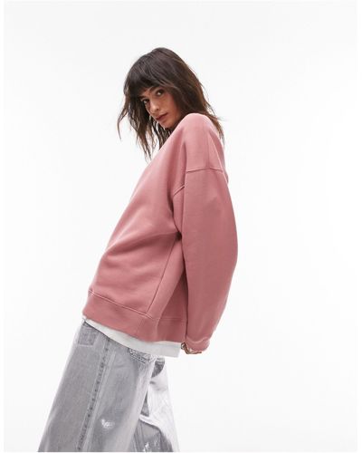 TOPSHOP – hochwertiges sweatshirt - Pink
