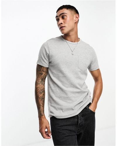 French Connection Ottoman Pocket T-shirt - Grey