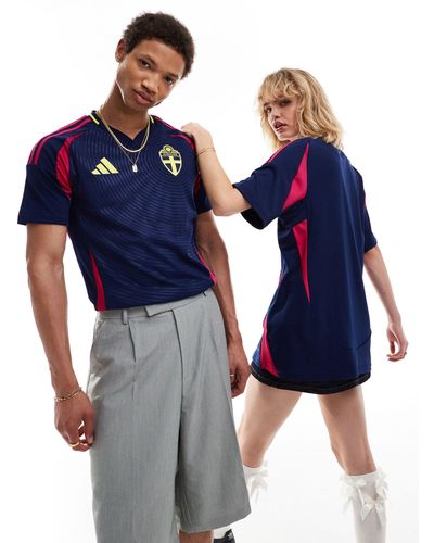 adidas Originals Adidas Football Euro 2024 Sweden Away Shirt - Blue
