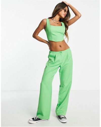 Reclaimed (vintage) Inspired Tailored Trouser - Green