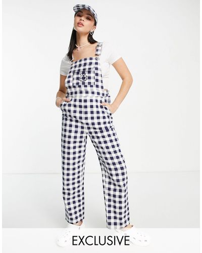 Collusion Gingham Dungaree - Multicolor