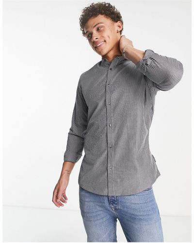 French Connection Camisa a rayas - Gris