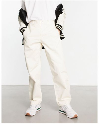 Obey Marshall - pantaloni ampi color crema - Bianco