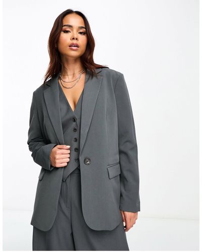 Vero Moda Tailored Blazer Co-ord - Grey