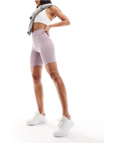 adidas Originals Adidas training – essentials – legging-shorts - Lila