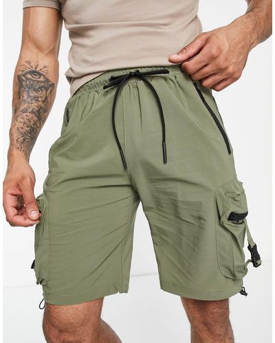 American Stitch Pantaloncini cargo color kaki - Verde