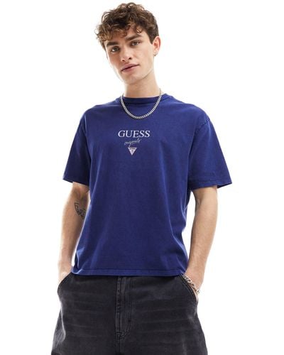 Guess – unisex-t-shirt - Blau