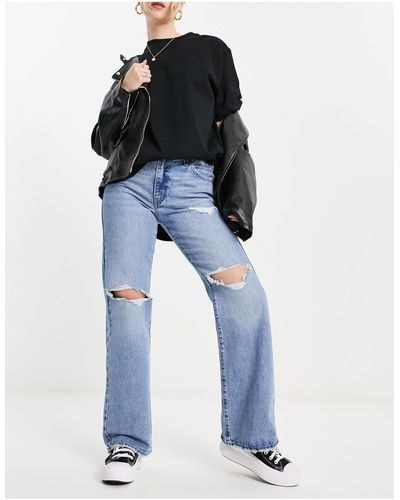 Levi's baggy Knee Rip Bootcut Flare Jeans - Blue