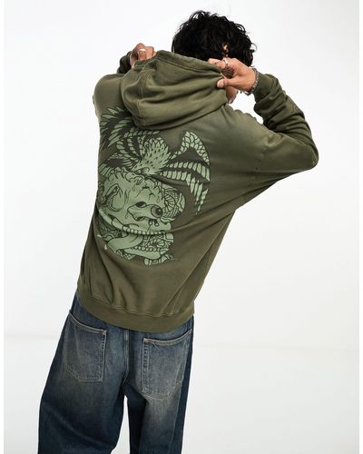 Ed Hardy Oversized Hoodie - Green