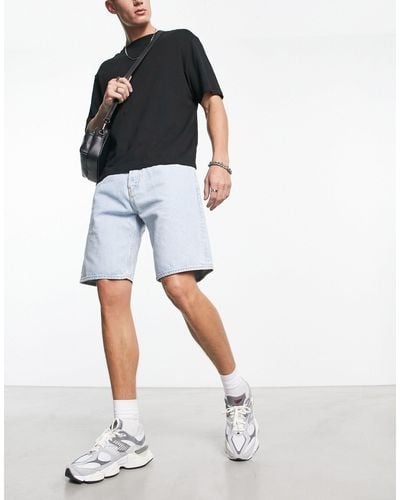 Weekday Space Straight Fit Shorts - White