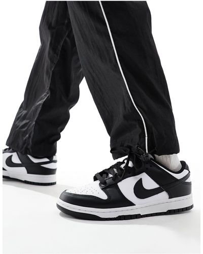 Nike Dunk low retro - sneakers nere e bianche - Nero