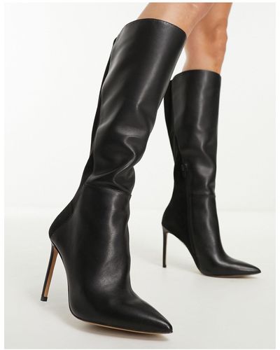ALDO Milann Stiletto Heeled Knee Boots - Black
