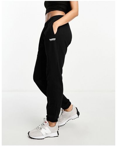 Hummel – jogginghose aus sweatshirt-stoff - Schwarz
