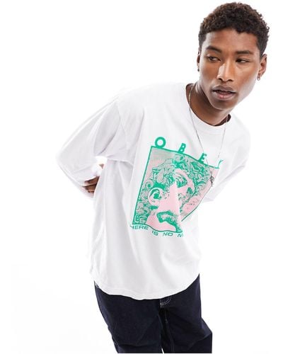 Obey No Pain Long Sleeve Top - White