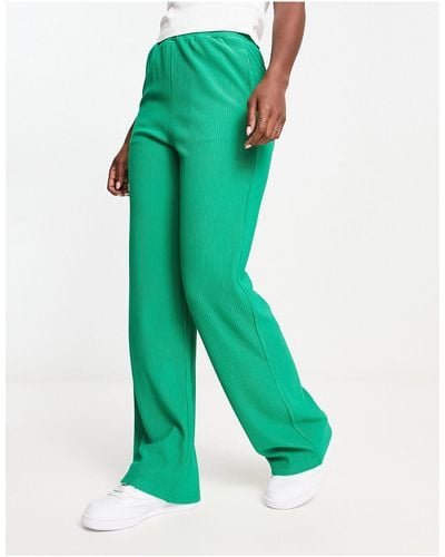 Urban Revivo Straight Leg Trousers - Green