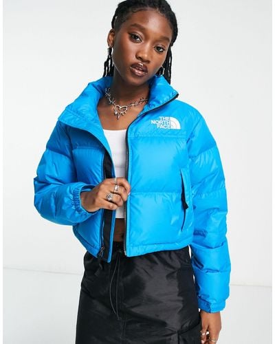 The North Face Nuptse Cropped Down Jacket - Blue